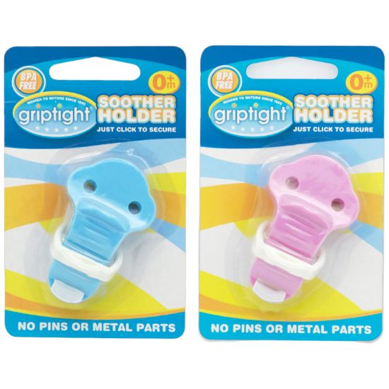 £1.99 Griptight Baby Soother Holder (6)