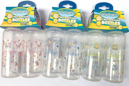 £3.89 Griptight Twin Pack Baby Bottles (6)