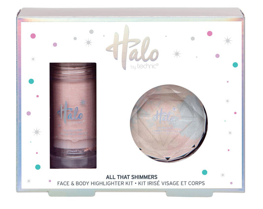 £2.49 HALO ALL THAT SHIMMERS HIGHLIGHTER SET (8)