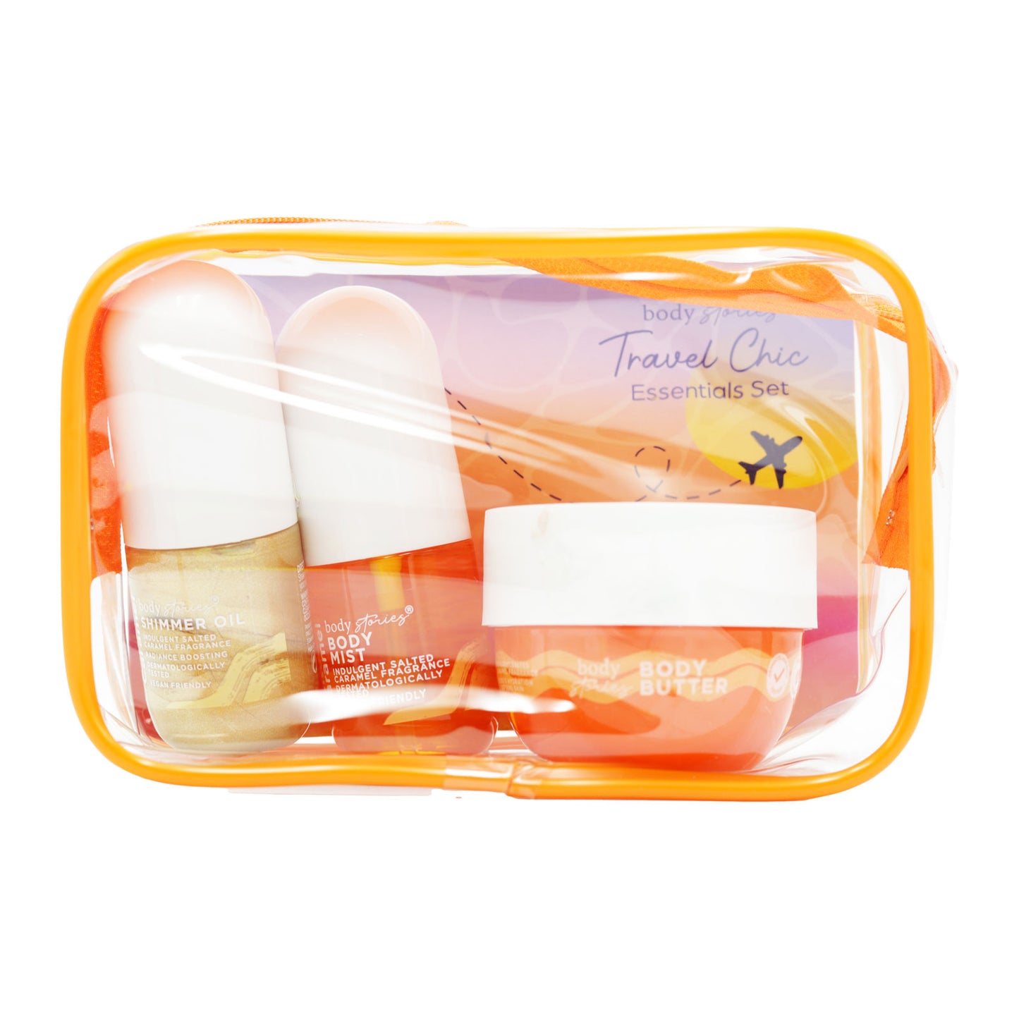£2.99 Body Stories Travel Set Simmer Edt (12)