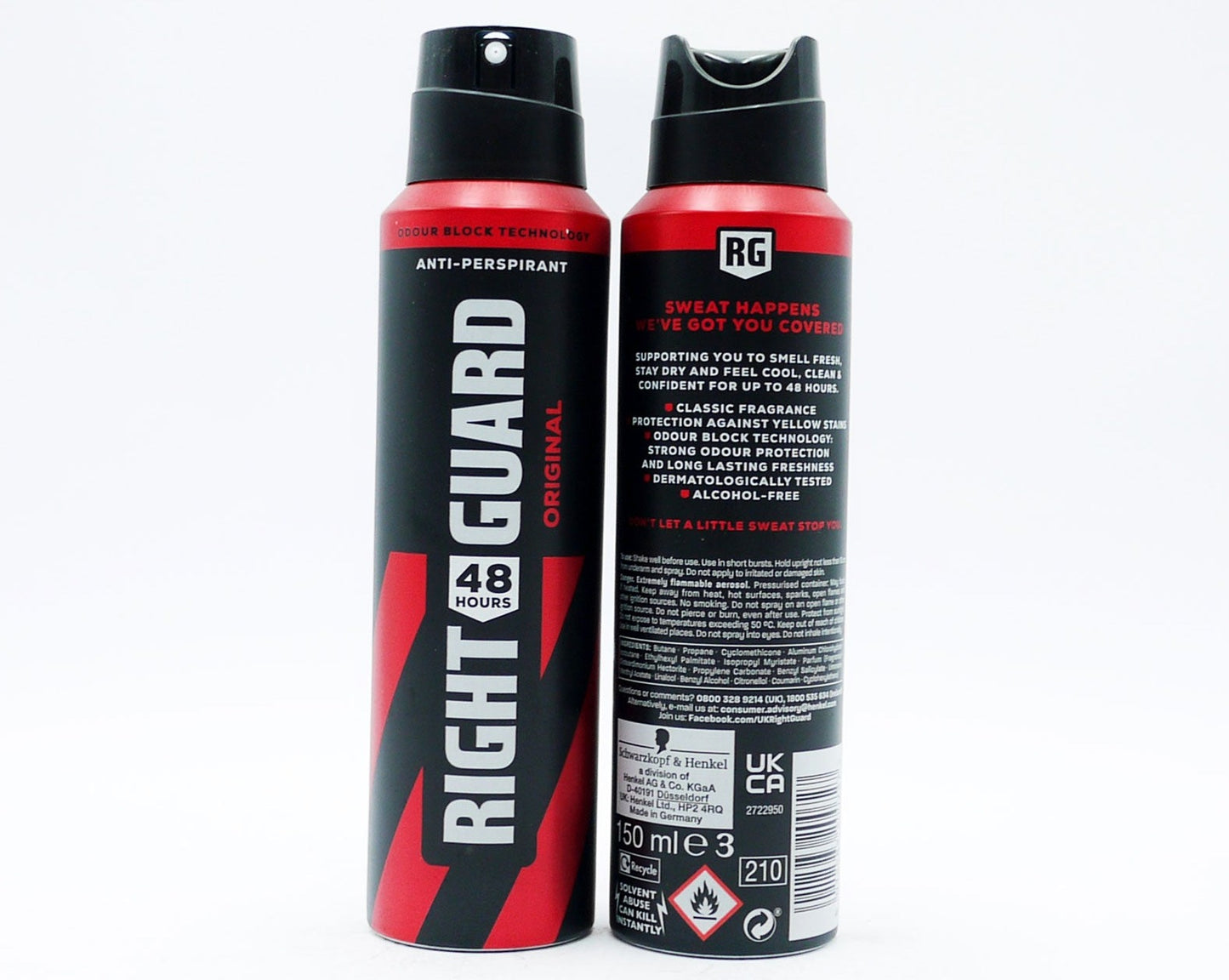 £1.99 Right Guard Men 150ml (6)