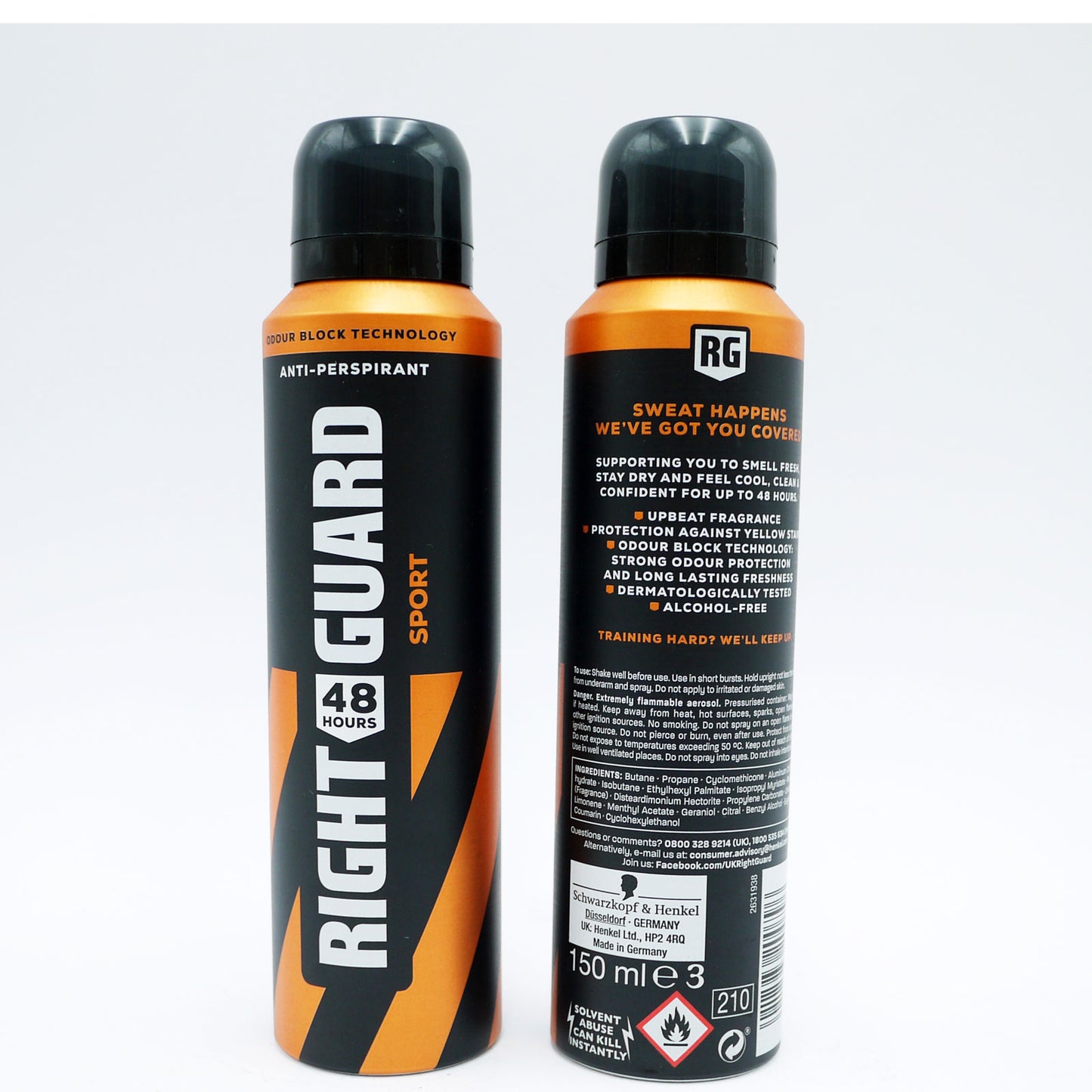 £2.25 Right Guard Men 150ml (6)