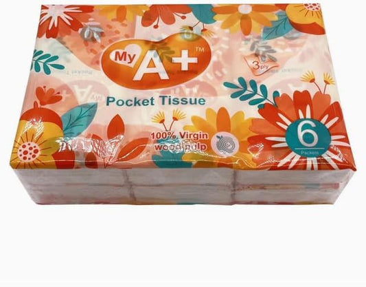 £1 Pocket Tissues (6 pack) (SINGLES)