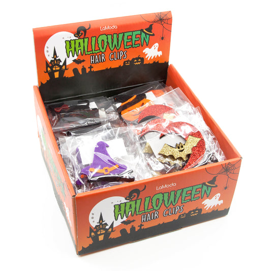 £0.49 Halloween Hair Clips CDU (72)