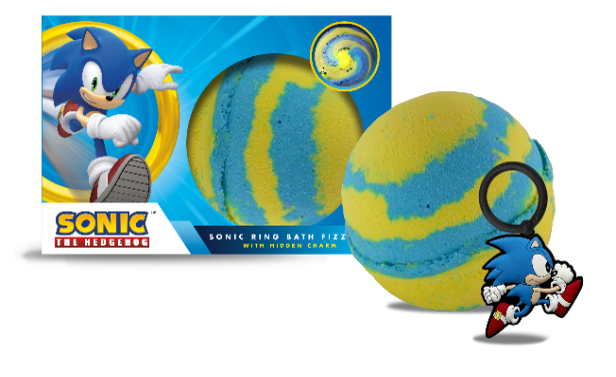 £4.99 200g Sonic Egg Bath Fizzer with Hidden Charm (6)