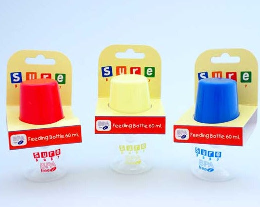 £1.99 60ml Baby Feeding Bottle (6)