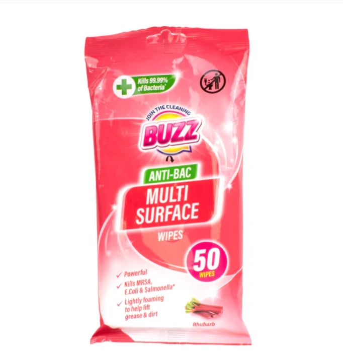£1 Buzz Anti-Bac Wipes (12)