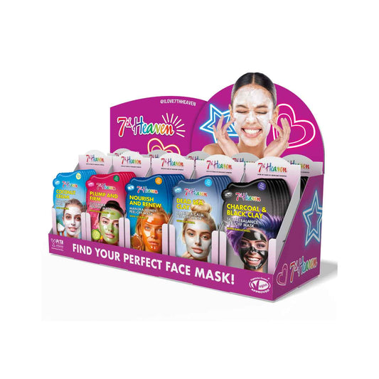 £1.49 7th Heaven Face Masks CDU (120)