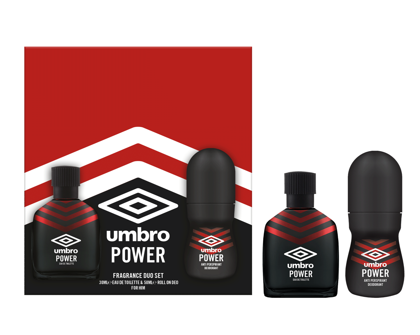 £3.99 UMBRO GIFT SET EDT & ROLL ON (6)
