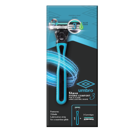 £1.99 Umbro Razor With 3 Cartridges (6)