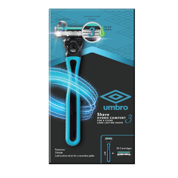 £4.99 Umbro Razor With 10 Cartridges (6)