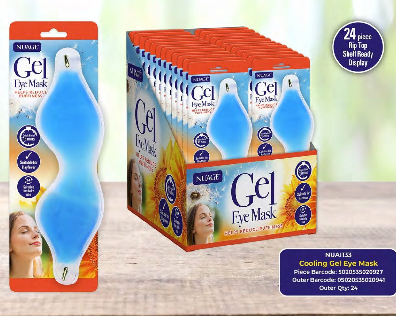 £1.99 NUAGE COOLING GEL EYE MASK (12)