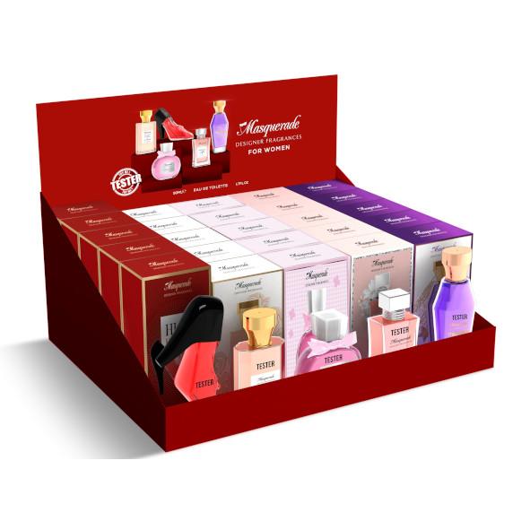 £3.99 LADIES FRAGRANCE DISPLAY WITH TESTERS (25)