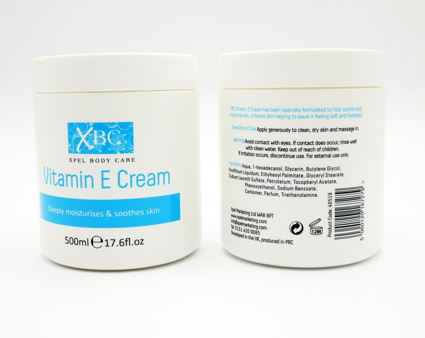 £2.50 Vitamin E Cream 500ml (12)