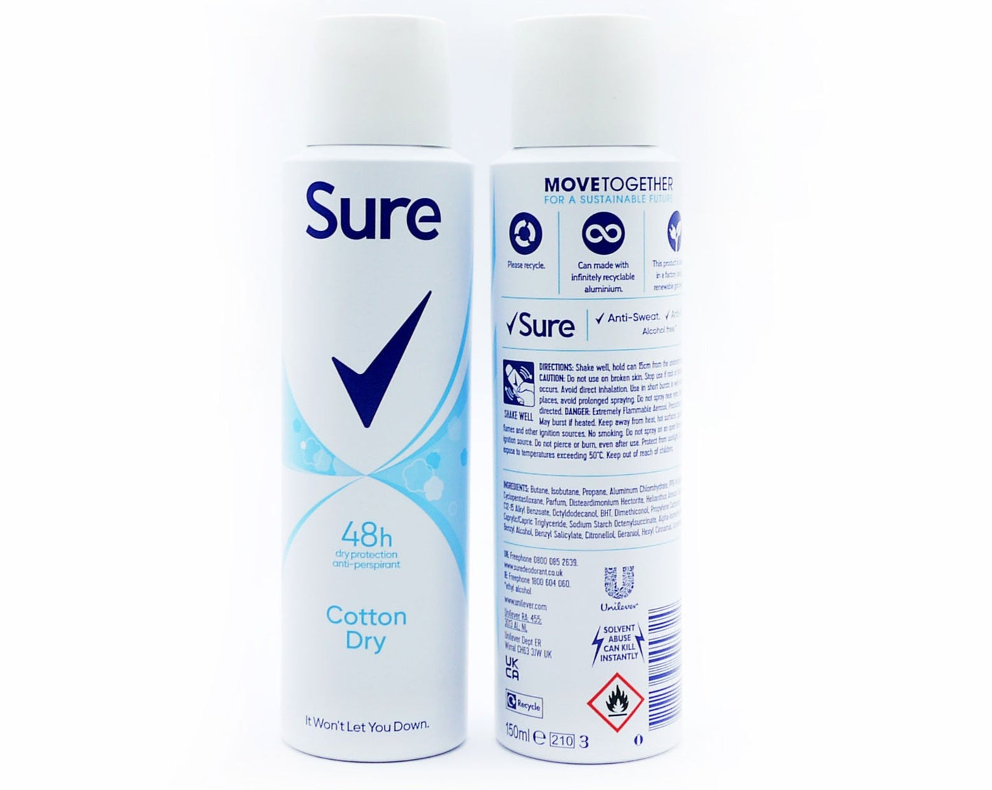 £2.25 Sure Womens Deodorant Spray (6)