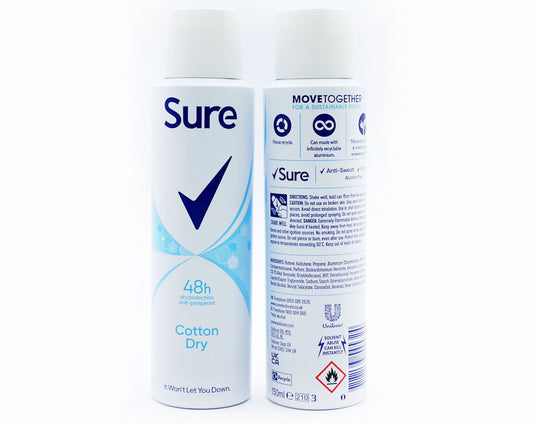 £2.25 Sure Womens Deodorant Spray (6)