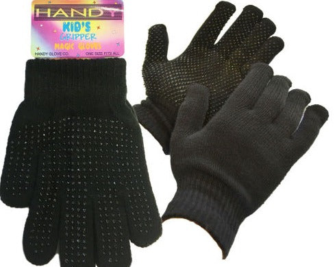 £1 Kids Black Magic Gripper Gloves (12)