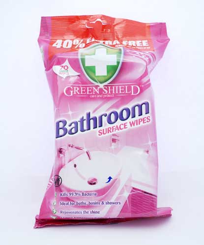 £1.49 Greenshield Bathroom Wipes (12)