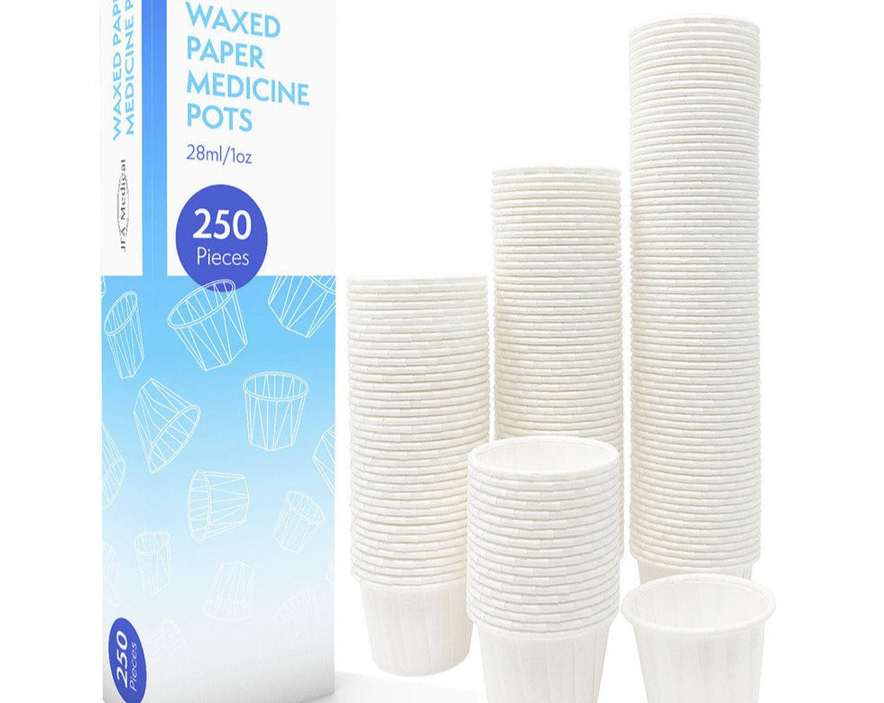 Wax Paper Medical Pots (250)