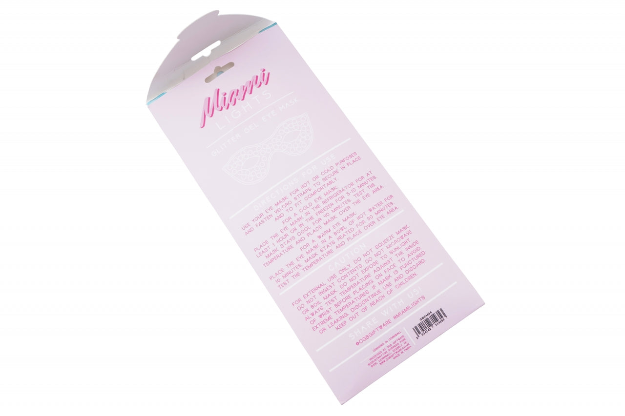 £2.99 Miami Lights Glitter Gel Eye Masks (SINGLES)