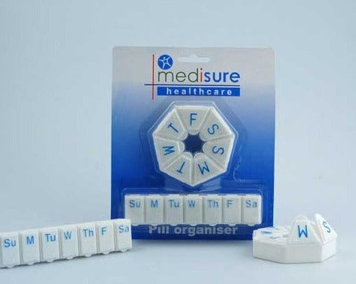 £2.49 Medisure Twin Pack Pill Box (6)
