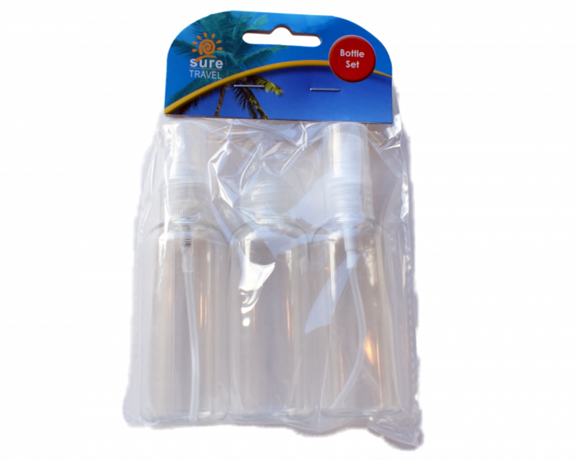 £1.99 Sure Travel 3 Piece Bottle Set (6)