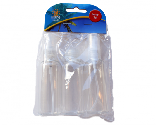 £1.99 Sure Travel 3 Piece Bottle Set (6)
