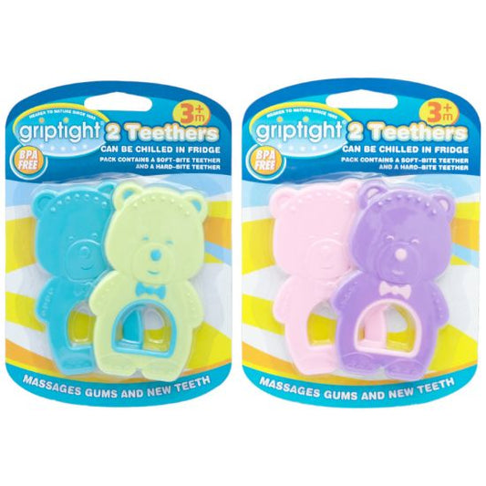 £2.99 Griptight Baby Bear Teethers (6)