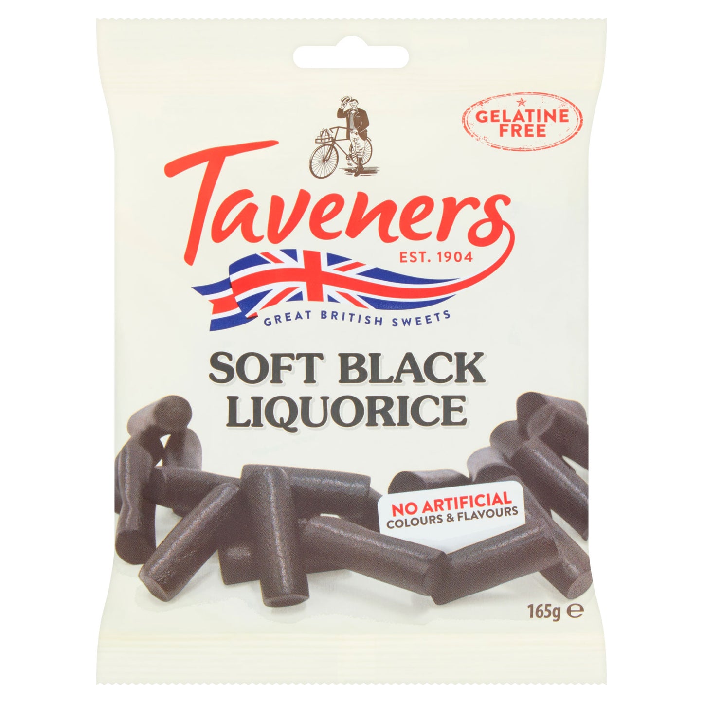 £1.65 Taveners Black Liquorice 165g (16)