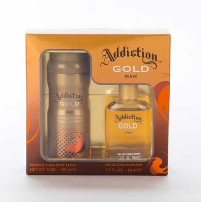 £4.99 Addiction Gold Gift Set 150ml Spray + 50ml EDT (4)