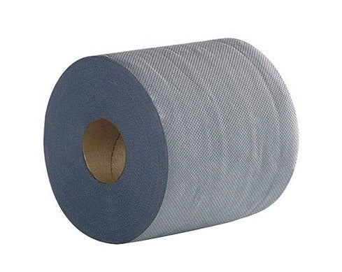 Centrefeed Roll 2-Ply 100M Blue Embossed (Pack of 6)