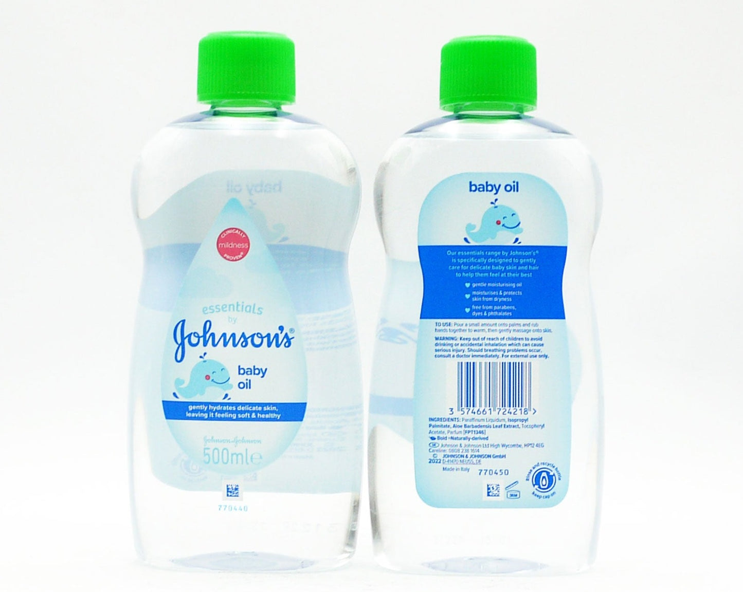 £3.99 J&J Essential Baby Oil 500ml (6)