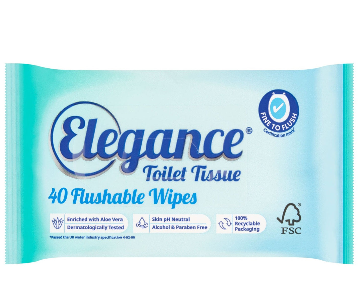 £1 Elegance Flushable Toilet Tissue Wipes (16)