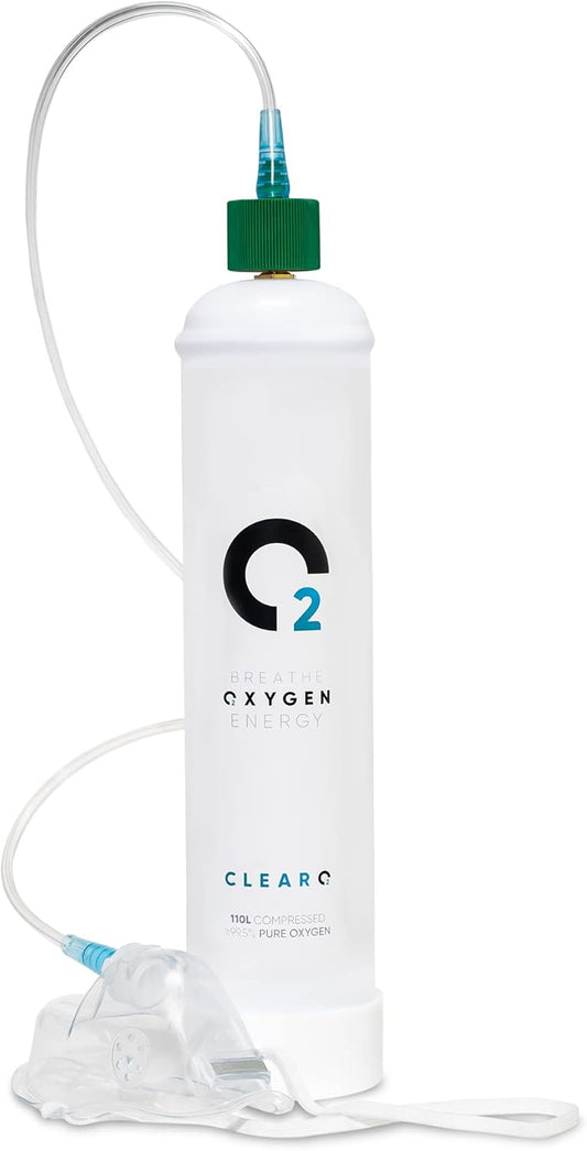 £99.99 110L Oxygen Can With Valve, Mask & Tube (SINGLES)