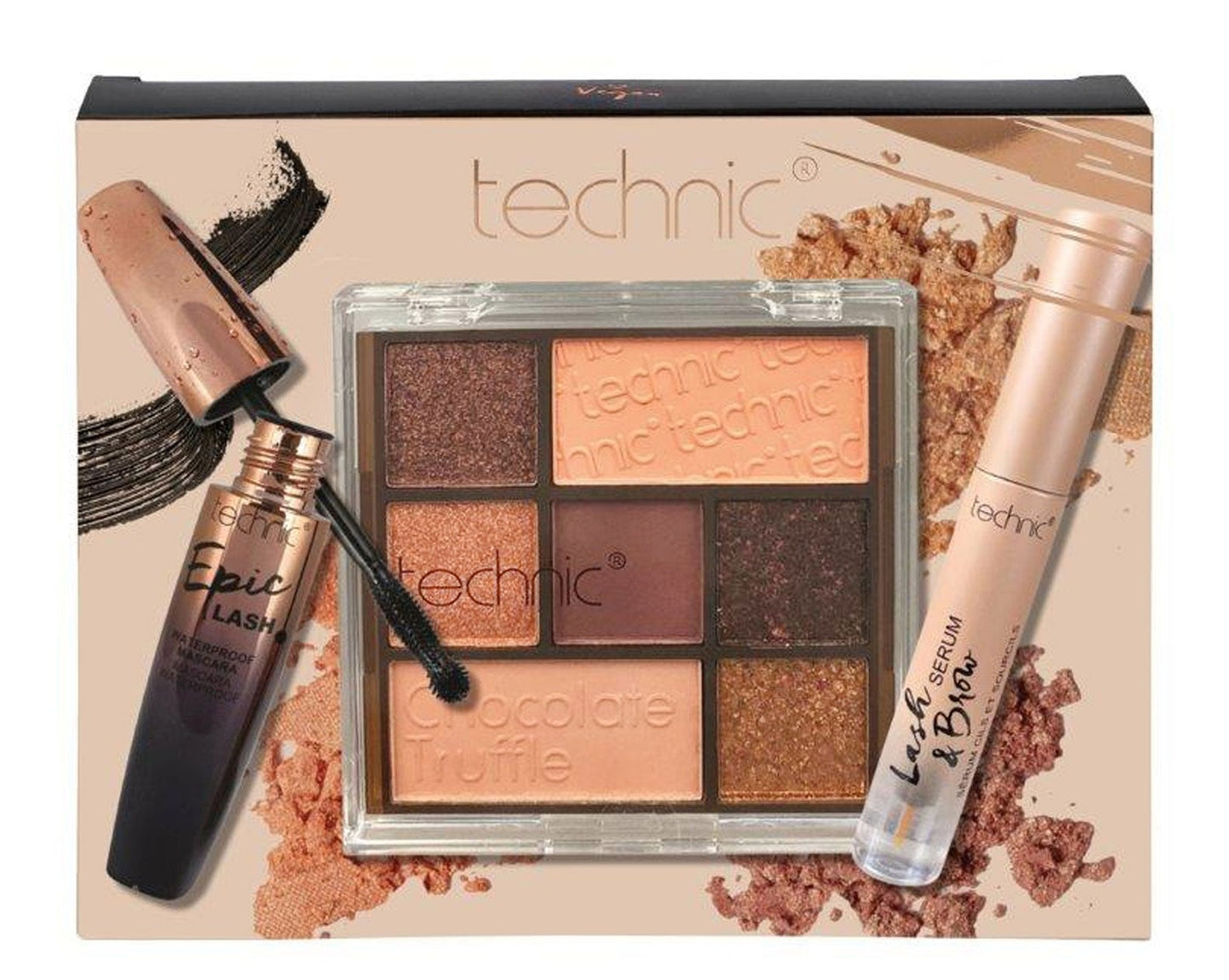 £4.99 Technic Chocolate Truffle Make Up Gift Set (6)