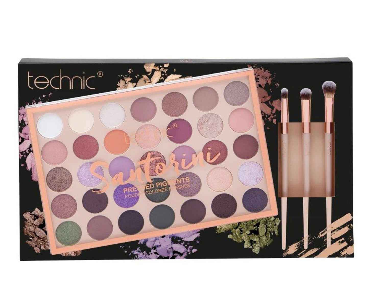 £4.99 Technic Santorini Palette & Brush Set (6)