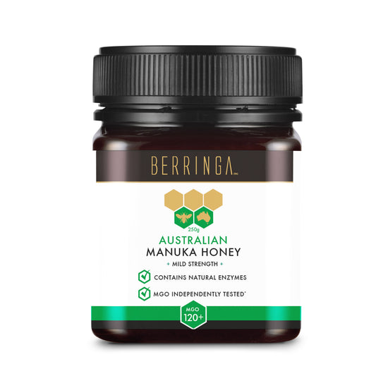 £21.50 Berringa Manuka Honey MGO +120 (250g) (SINGLES)