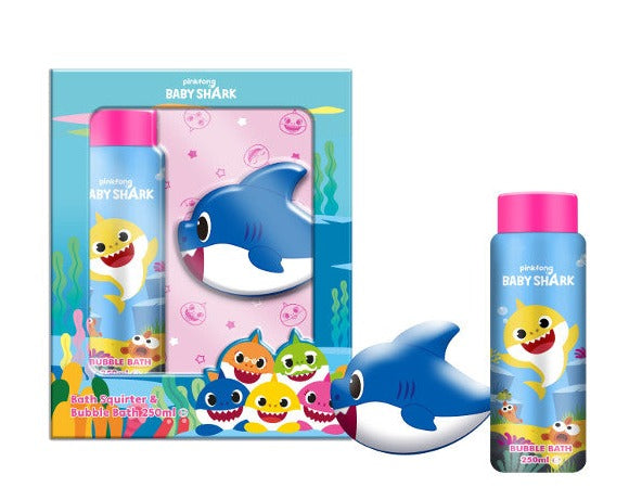 £6 Baby Shark 250ml Bubble Bath & Bath Squirter Set (6)