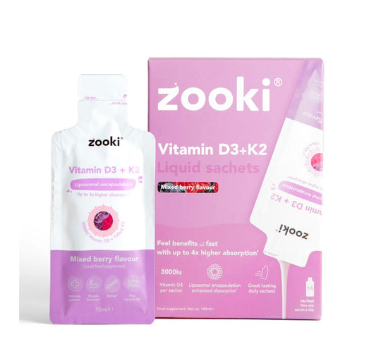 £2.99 Zooki Vitamin D Liquid Sachets (20)