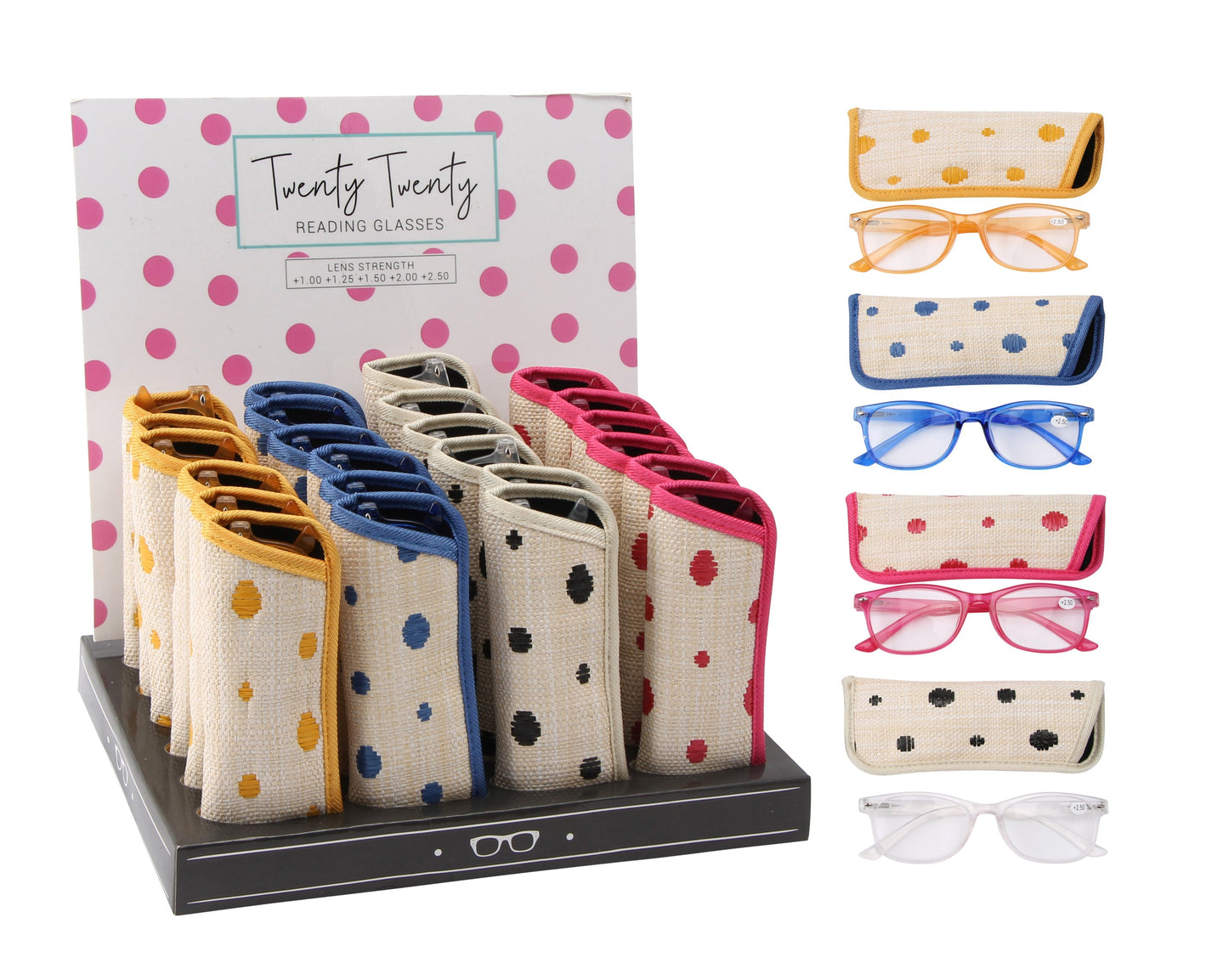 £4.99 Twenty Twenty Polka Dot Glasses (24)