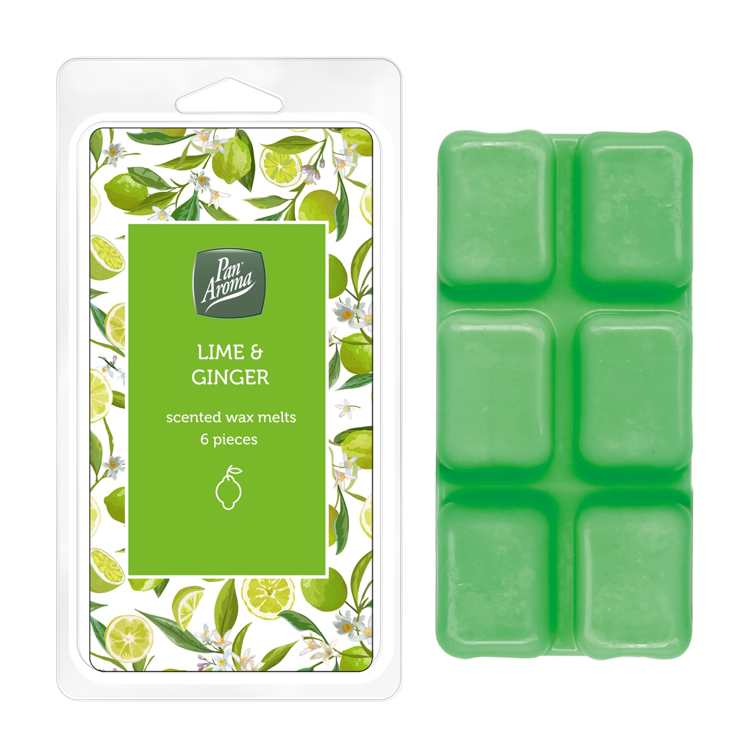 £1 SQUARE WAX MELTS - LIME & GINGER (14)