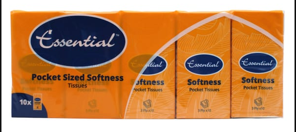£1.49 Pocket Tissues (10 pack) (SINGLES)