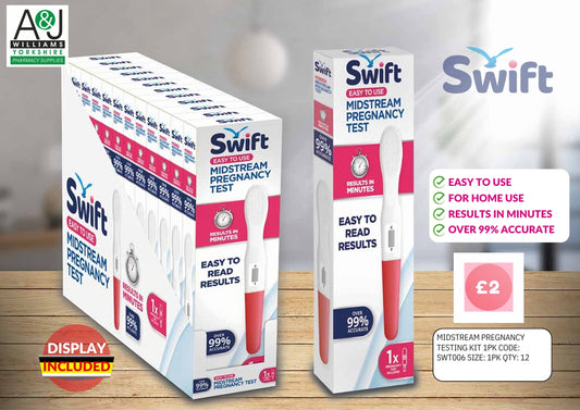 £1.99 Swift Midstream Pregnancy Test (12)