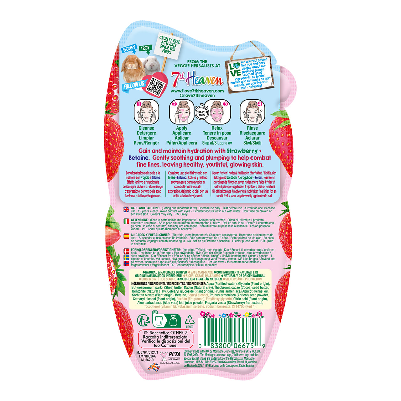 £1.49 7th Heaven Face Mask Strawberry (12)