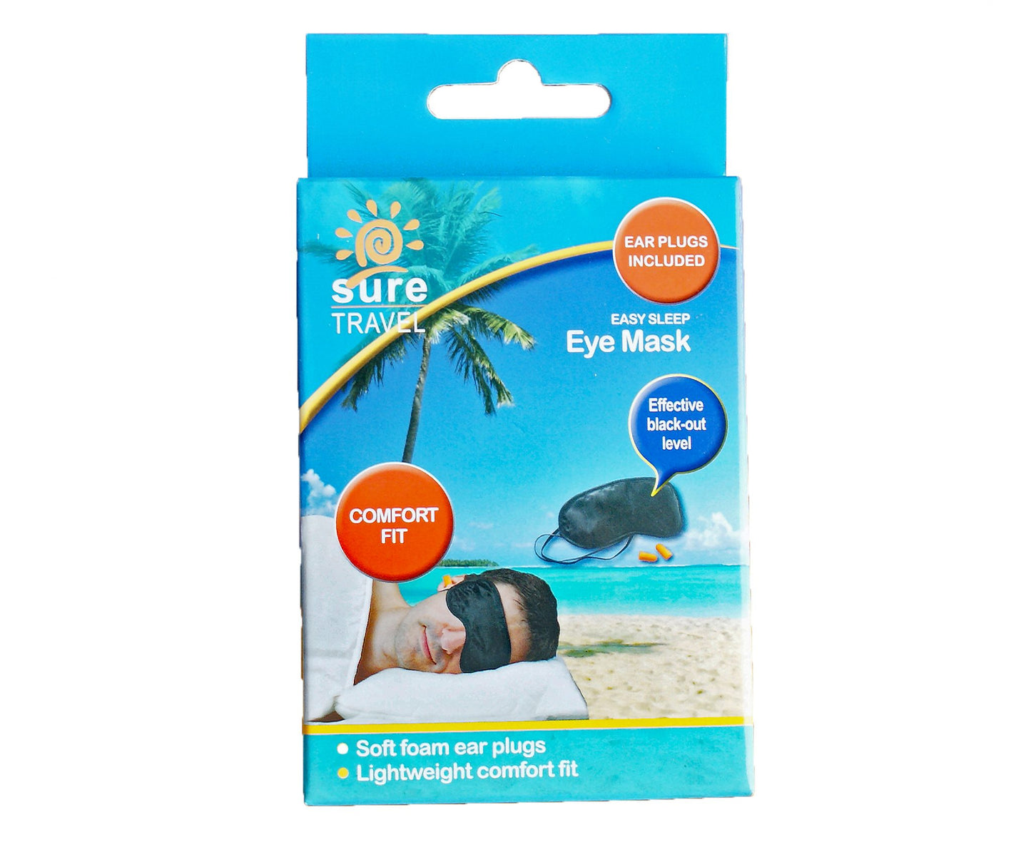 £1.49 Travel Eye Mask With Ear Plugs (6)