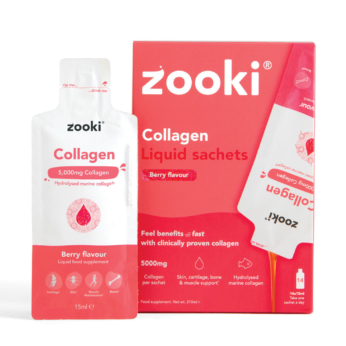 £2.99 Zooki Collagen Liquid Sachets (20)