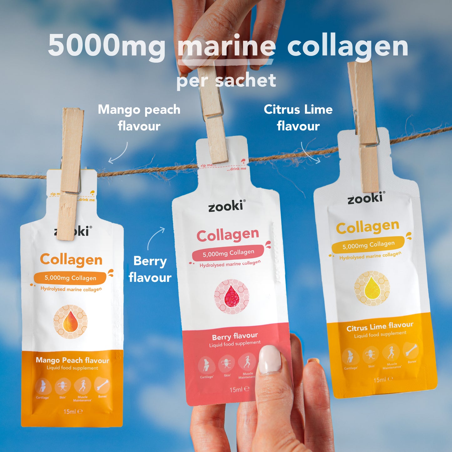 £2.99 Zooki Collagen Liquid Sachets (20)