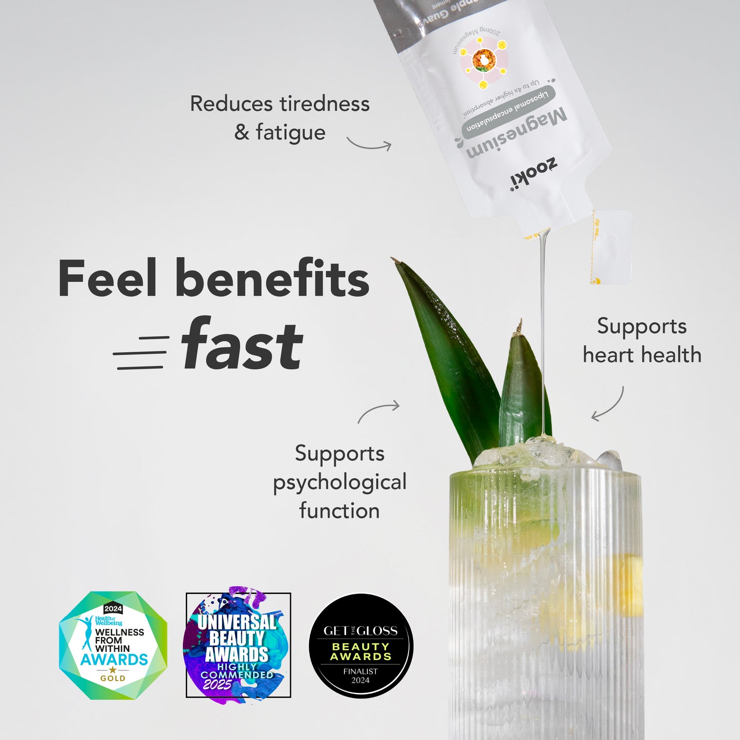 £2.99 Zooki Magnesium Liquid Sachets (20)