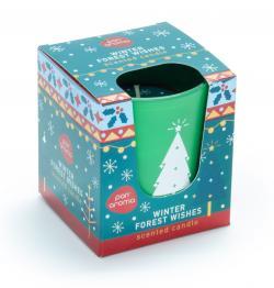 £2 100g Glass Candle Winter Forest Wishes (12)