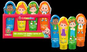 £6 Fun Character Bubble Bath Set - 4 x 75ml  (8)